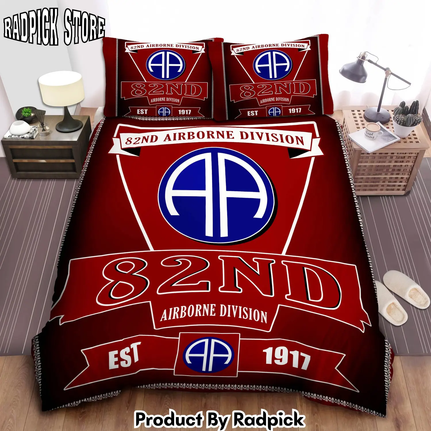 Radpick 82nd airborne division duvet cover bedroom sets comfortable bedding sets rp3278934